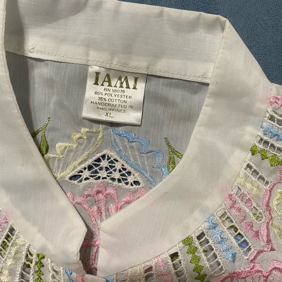 Vintage floral blouse. Size:XL - Picture 3 of 9